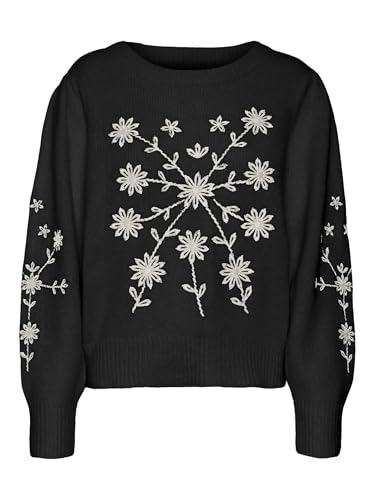 VERO MODA VMGAIA LS O-Neck Embroidery Pullover GA von VERO MODA