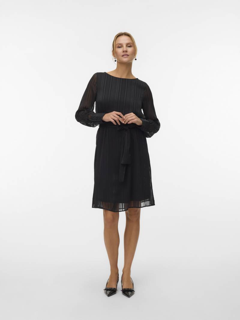 VERO MODA - VMGEDNA L/S ABK DRESS WVN BTQ GA black - Gr. - L von VERO MODA