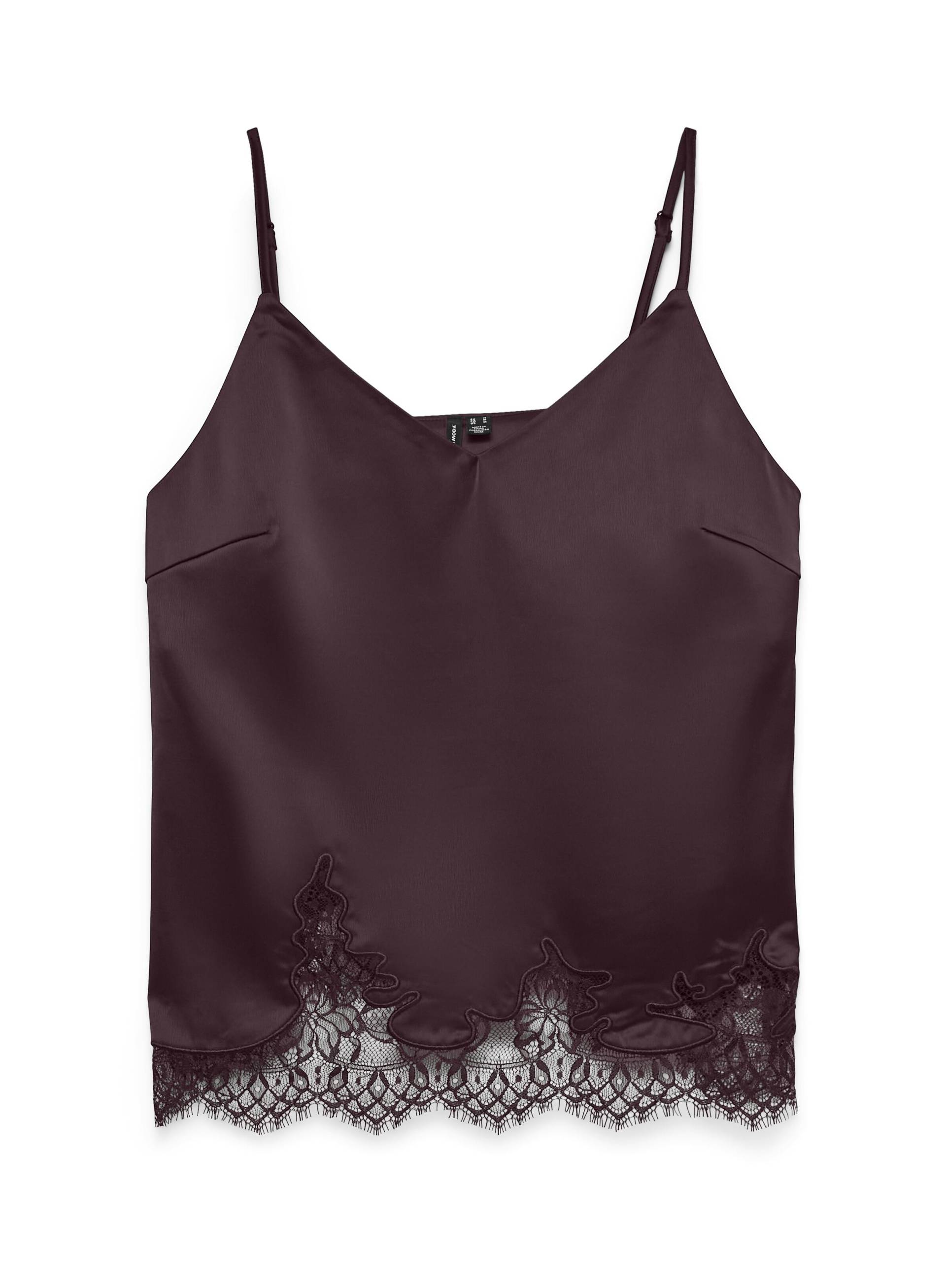 VERO MODA - VMGINNY SINGLET BOTTOM LACE TOP EXP winetasting - Gr. - XL von VERO MODA