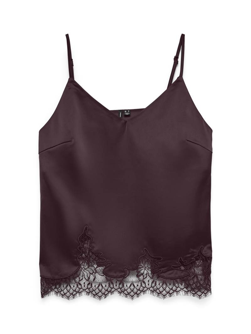 VERO MODA - VMGINNY SINGLET BOTTOM LACE TOP EXP winetasting - Gr. - XL von VERO MODA