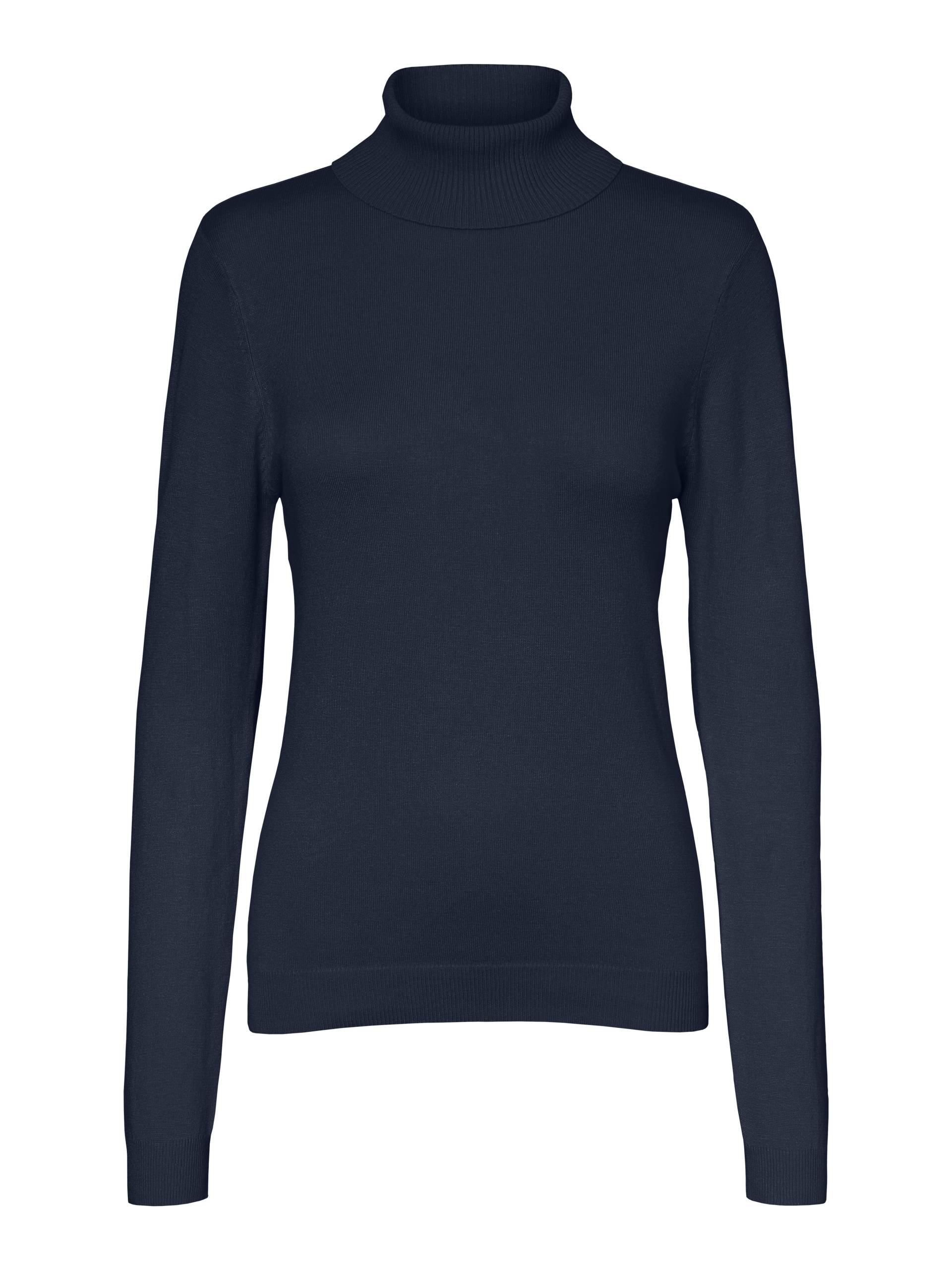 VERO MODA - VMGLORY LS ROLLNECK BLOUSE GA NOOS navy blazer - Gr. - XL von VERO MODA
