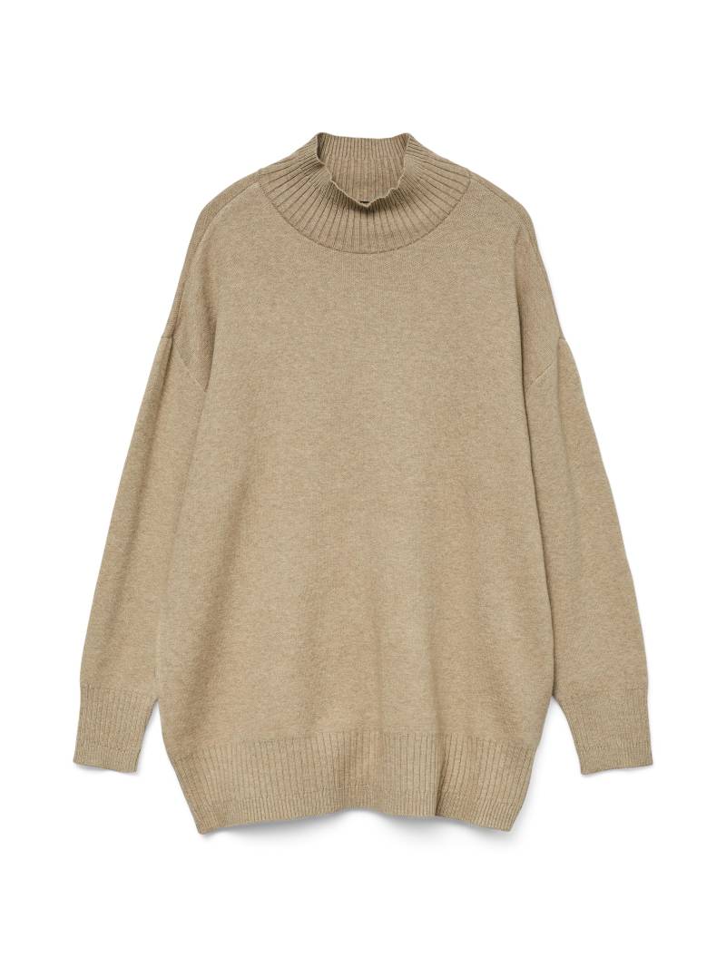 VERO MODA - VMGOLD LS HIGHNECK PULLOVER GA REP silver mink - Gr. - M von VERO MODA