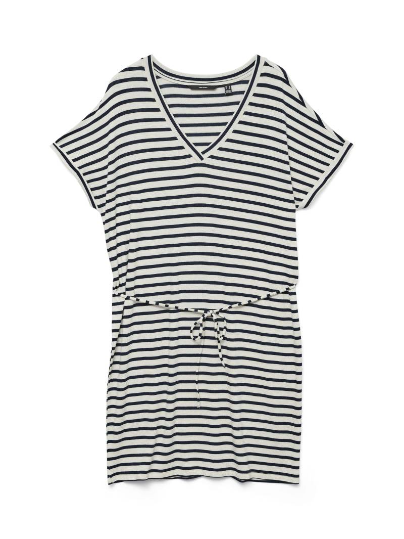 VERO MODA - VMHOLLY SS SHORT DRESS JRS silver lining - Gr. - S von VERO MODA