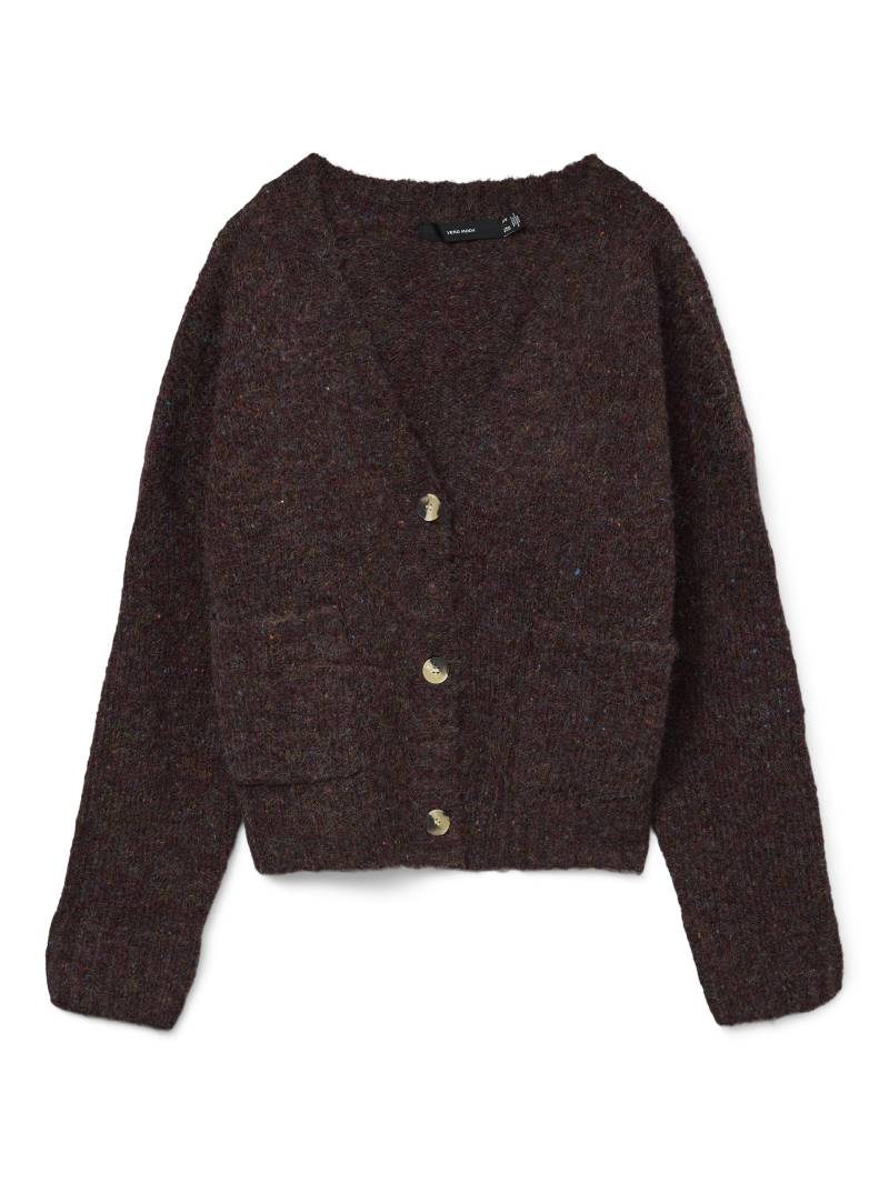 VERO MODA - VMINGRID LS V-NECK CARDIGAN BOO winetasting - Gr. - XL von VERO MODA