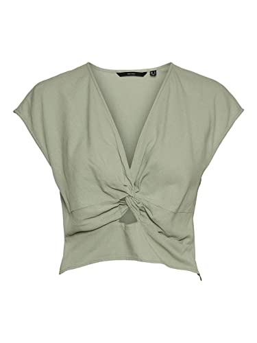 VERO MODA VMJESMILO C/S Crop TOP WVN GA - M von VERO MODA