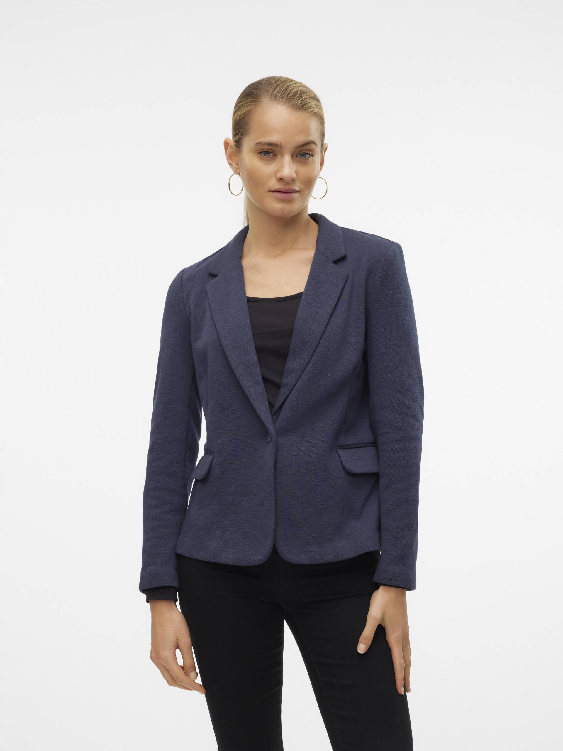 VERO MODA - VMJULIA LS BLAZER JRS NOOS total eclipse - Gr. - 40 von VERO MODA
