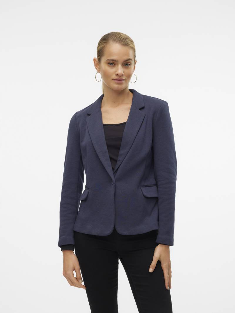 VERO MODA - VMJULIA LS BLAZER JRS NOOS total eclipse - Gr. - 40 von VERO MODA