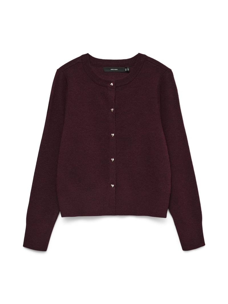 VERO MODA - VMKACY LS O-NECK CARDIGAN winetasting - Gr. - XS von VERO MODA