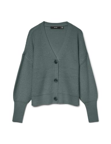 VERO MODA VMLEA LS V-Neck Cuff Cardigan NOOS von VERO MODA