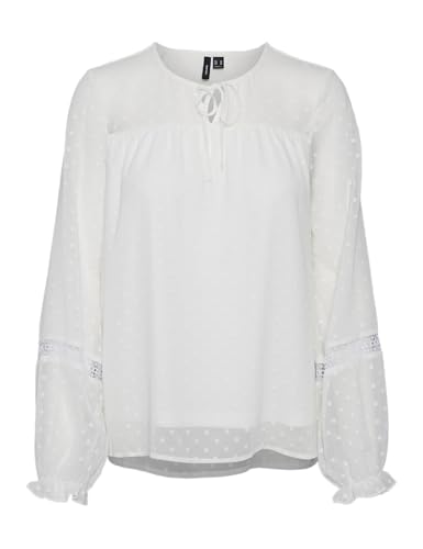 VERO MODA VMLEAH LS LACE TOP WVN GA NOOS von VERO MODA