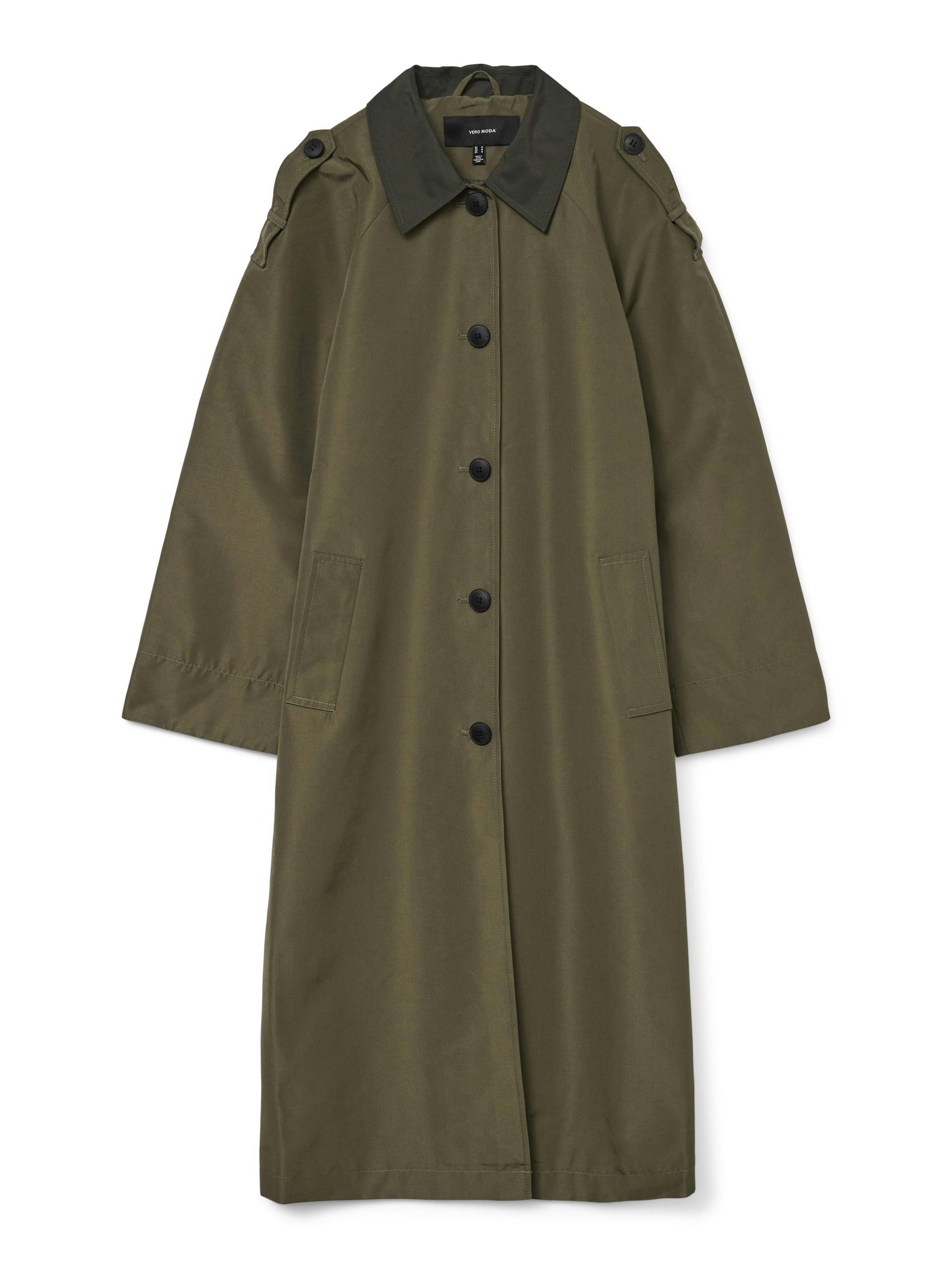 VERO MODA - VMLUCIAMARIA LONG COAT BOO grape leaf - Gr. - M von VERO MODA