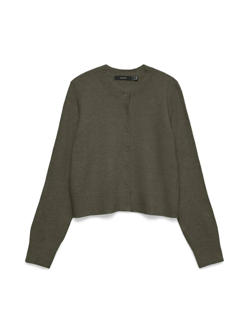 VERO MODA - VMMACY LS O-NECK CARDIGAN grape leaf - Gr. - M von VERO MODA