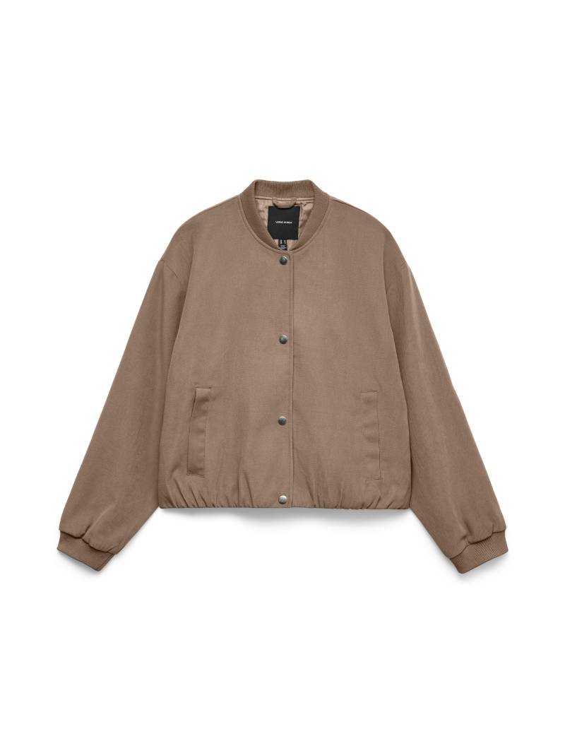 VERO MODA - VMMAPLE LS BOMBER JACKET fossil - Gr. - 34 von VERO MODA