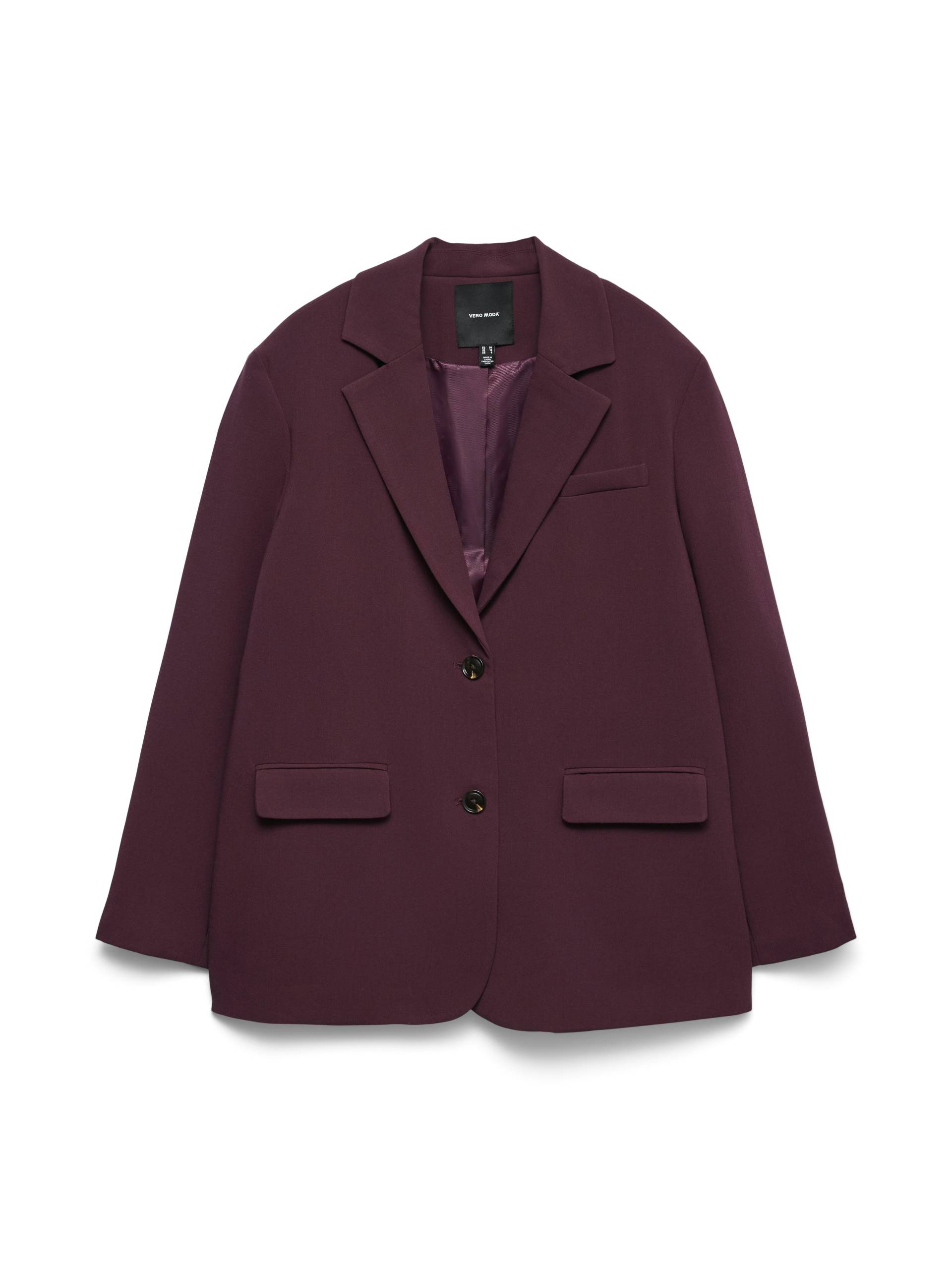 VERO MODA - VMMICHELL LS OVERSIZED BLAZER winetasting - Gr. - 36 von VERO MODA