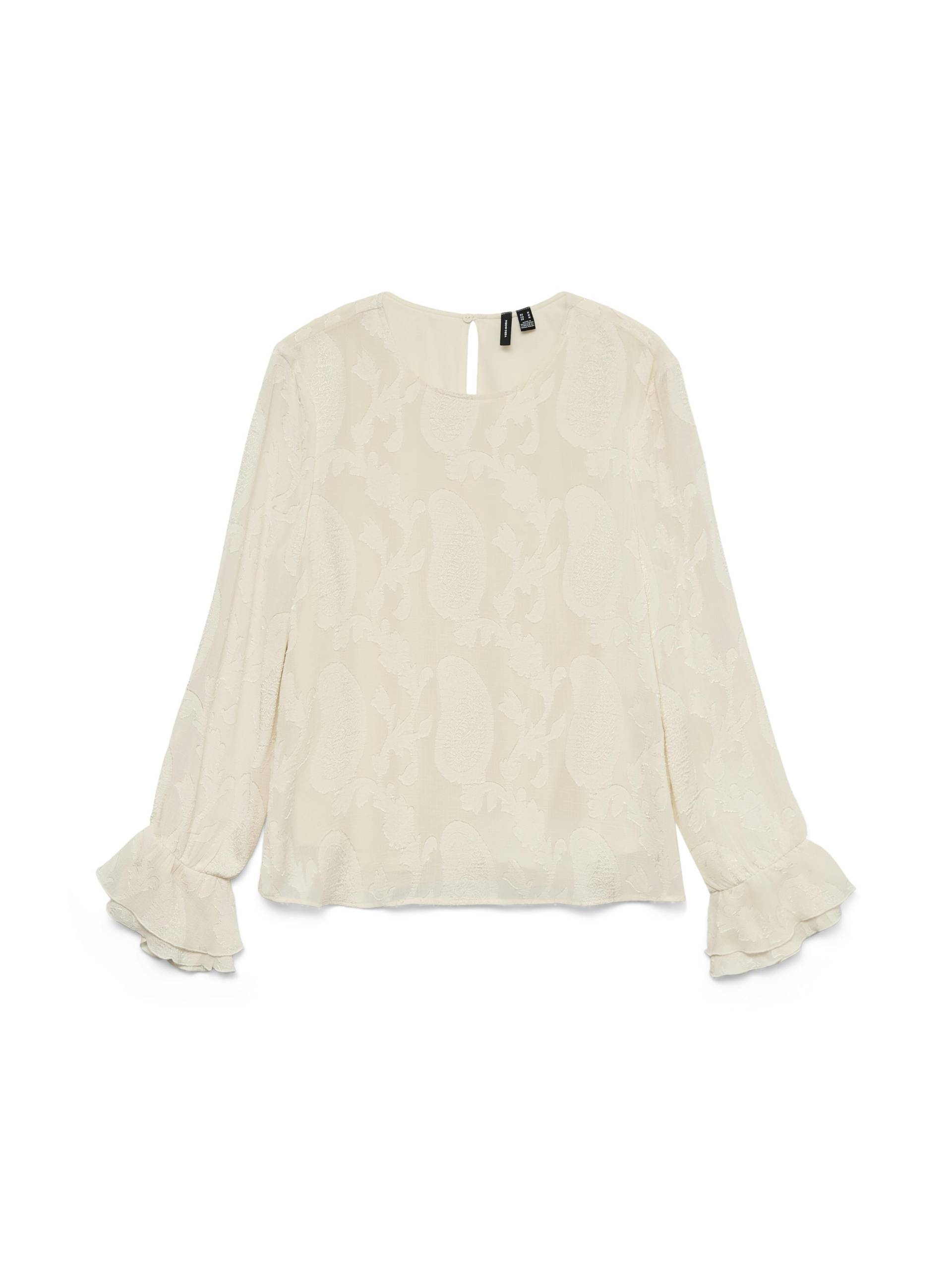VERO MODA - VMMISHI LS TOP WVN birch - Gr. - XS von VERO MODA