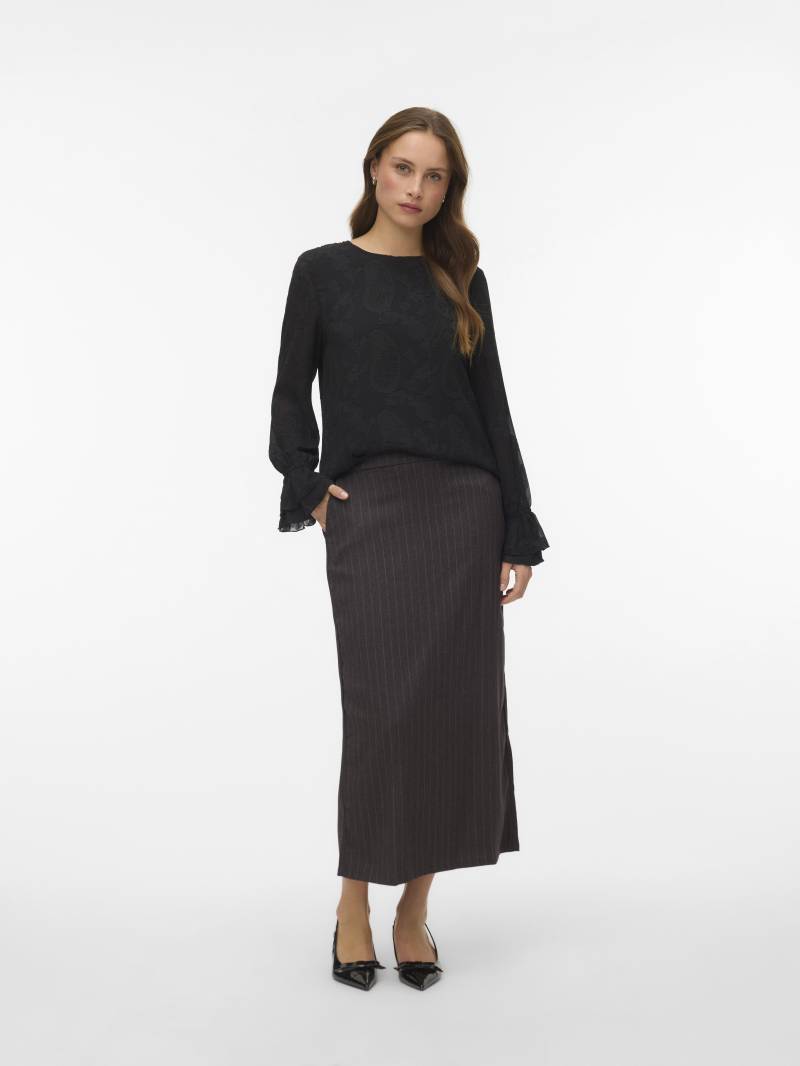 VERO MODA - VMMISHI LS TOP WVN black - Gr. - S von VERO MODA