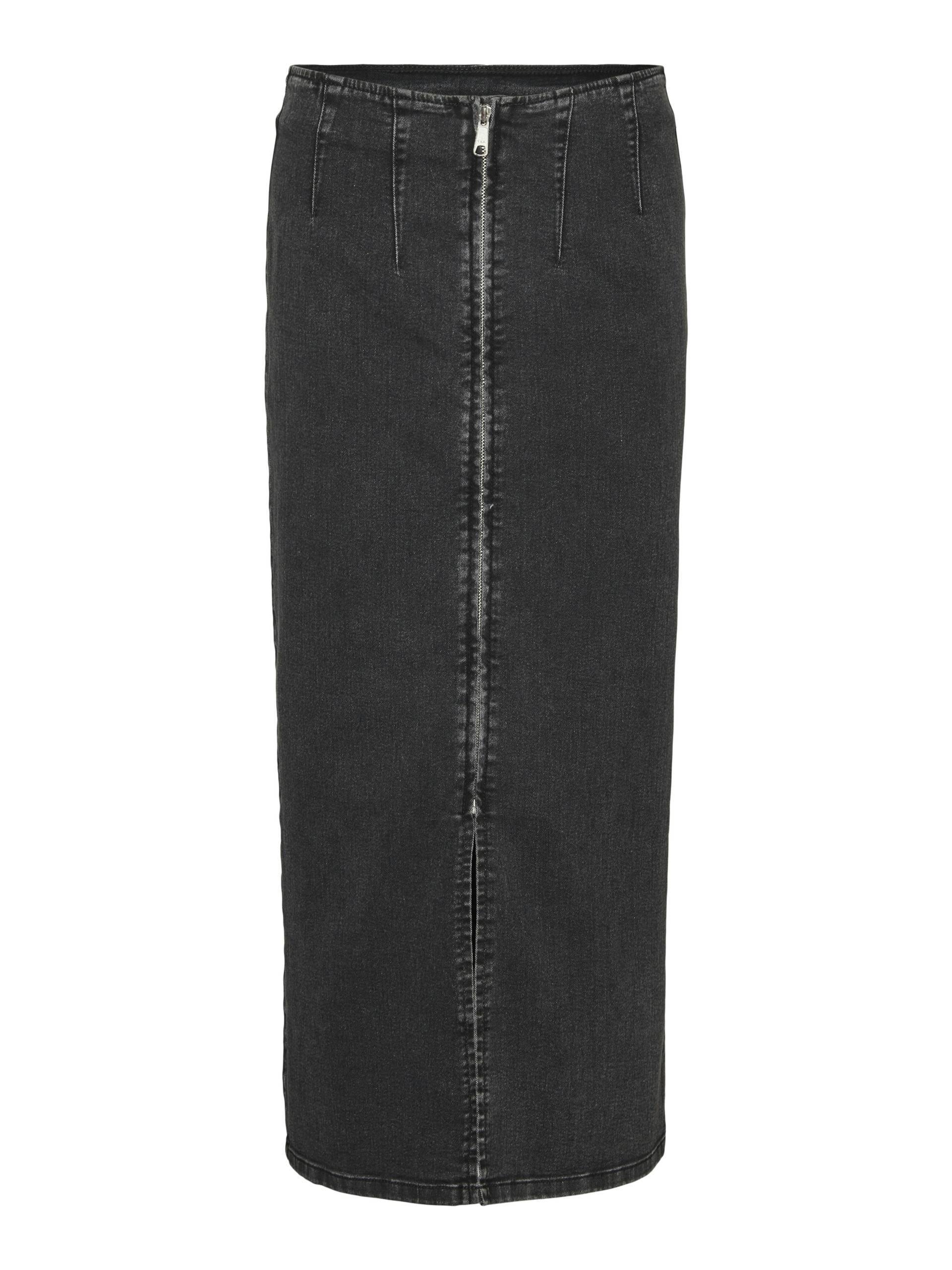 VERO MODA - VMMONIC HR 7/8 PENCIL SKIRT VI2168 dark grey denim - Gr. - L von VERO MODA