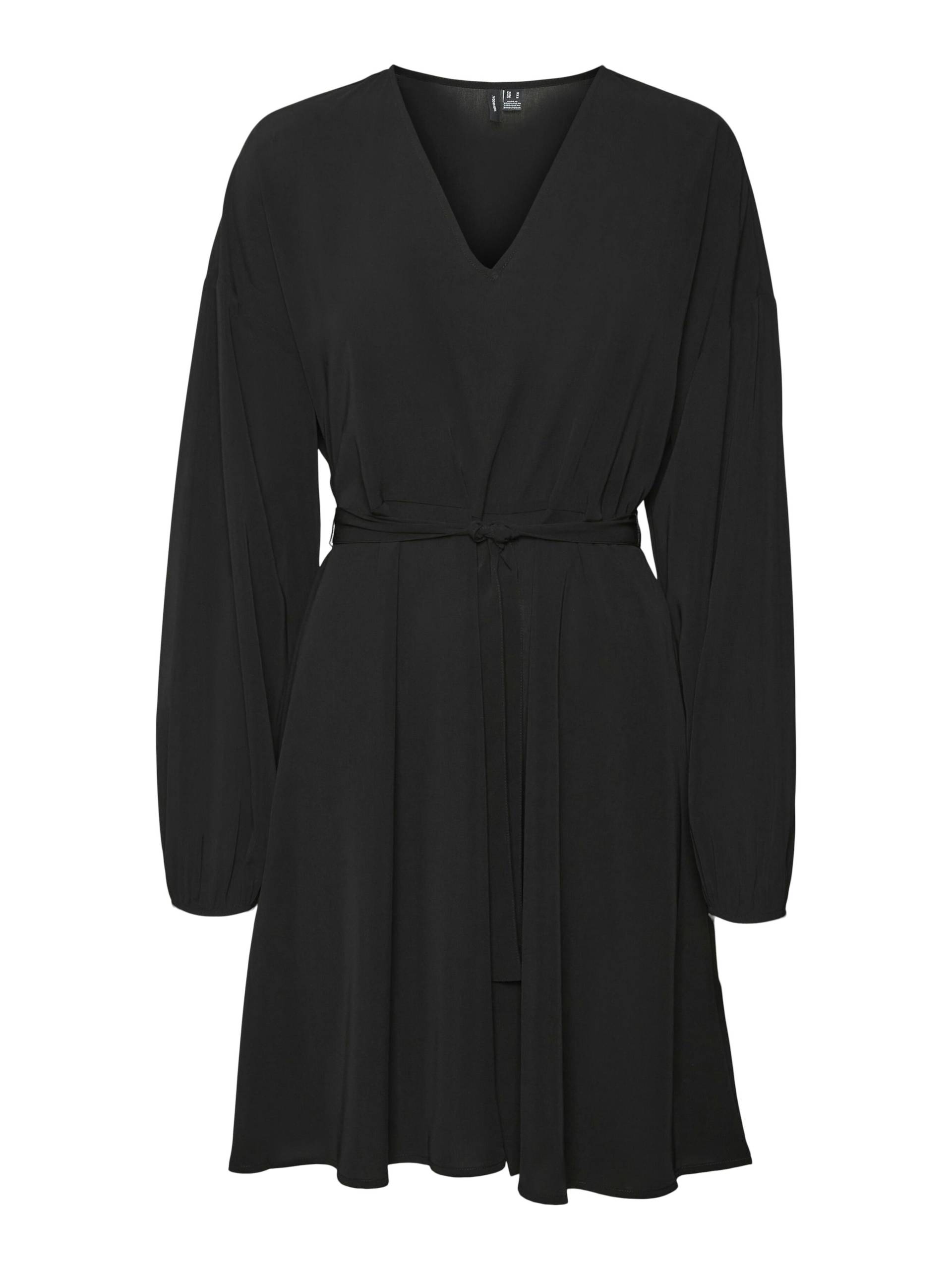 VERO MODA - VMNAJA LS SHORT DRESS WVN GA NOOS black - Gr. - XS von VERO MODA