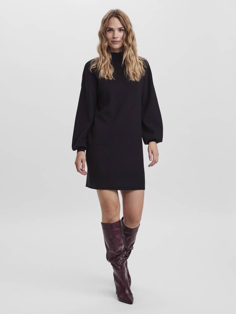 VERO MODA - VMNANCY LS FUNNELNECK DRESS NOOS black - Gr. - XS von VERO MODA
