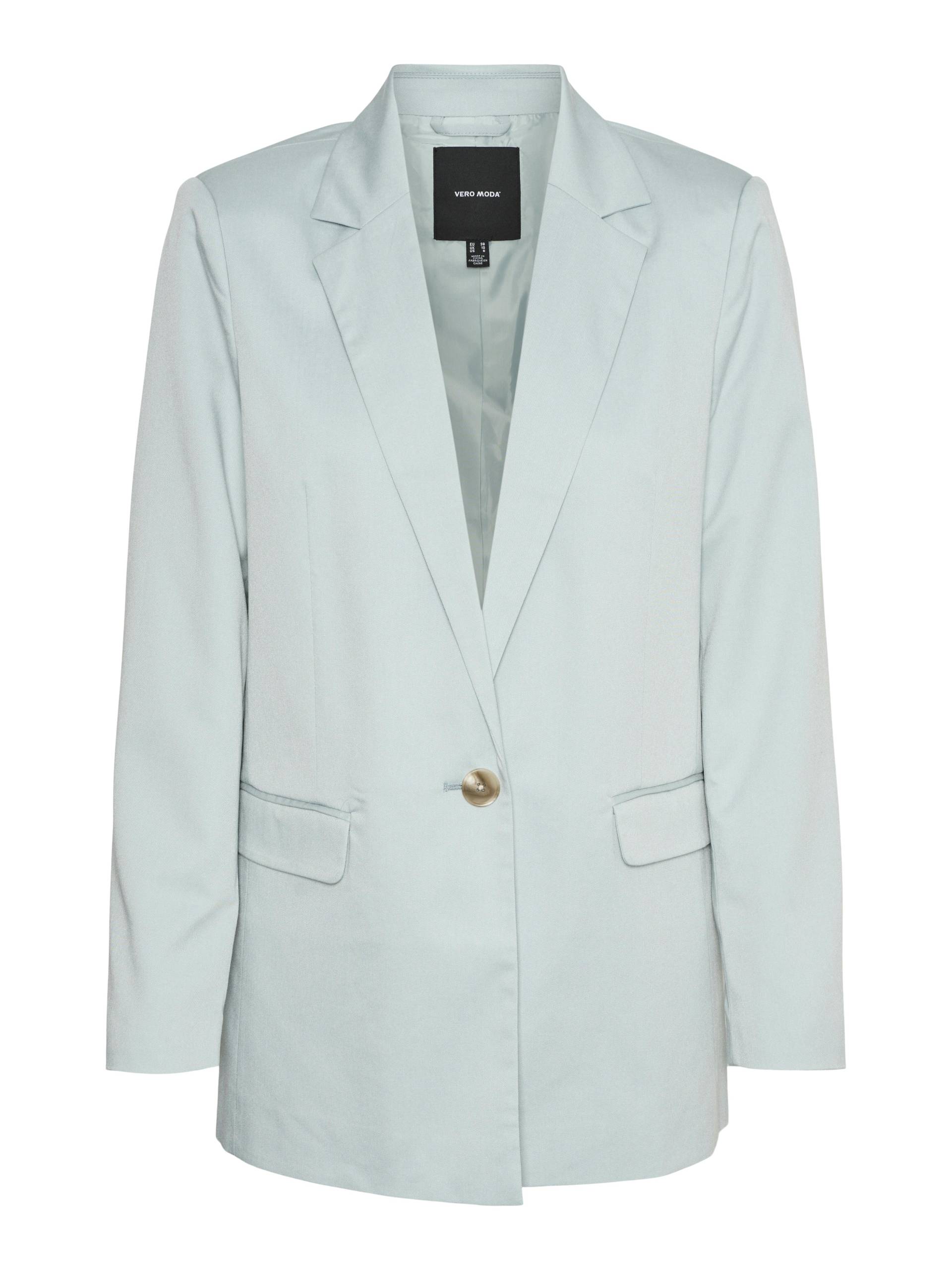 VERO MODA - VMNILA LS SLIM BLAZER NOOS gray mist - Gr. - 38 von VERO MODA