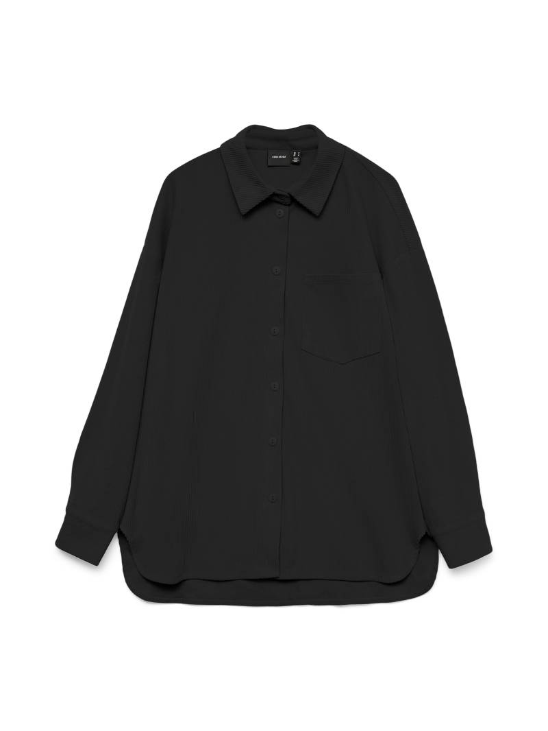VERO MODA - VMNORA LS CORDUROY SHIRT LCS black - Gr. - M von VERO MODA