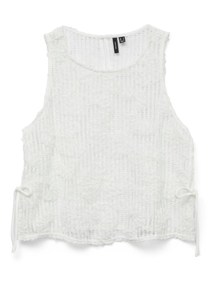 VERO MODA - VMODETA SL TOP WVN cloud dancer - Gr. - L von VERO MODA