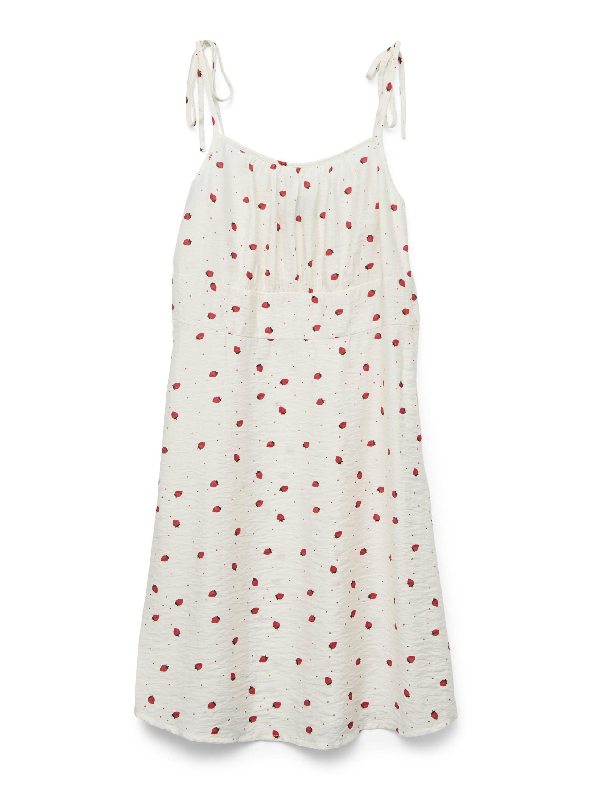 VERO MODA - VMODETTE SL SHORT DRESS WVN GA snow white - Gr. - L von VERO MODA