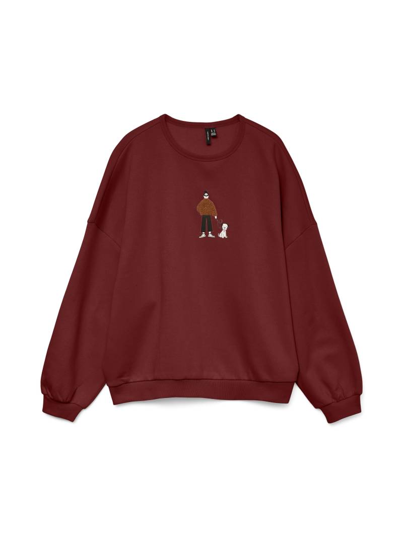 VERO MODA - VMOLINE MALY SWEATSHIRT BOX JRS GA syrah - Gr. - XL von VERO MODA