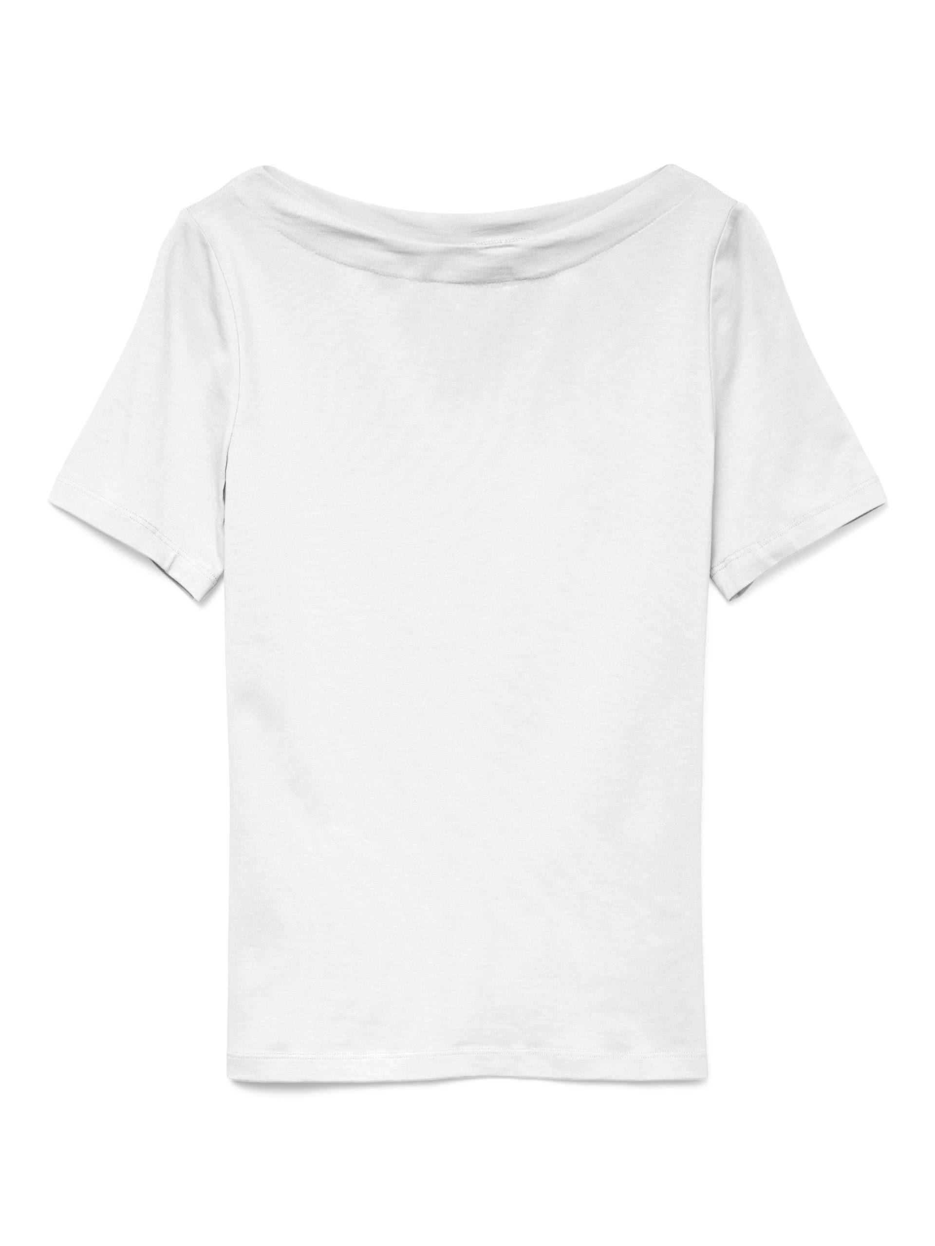 VERO MODA - VMPANDA MODAL S/S TOP NOOS bright white - Gr. - XS von VERO MODA