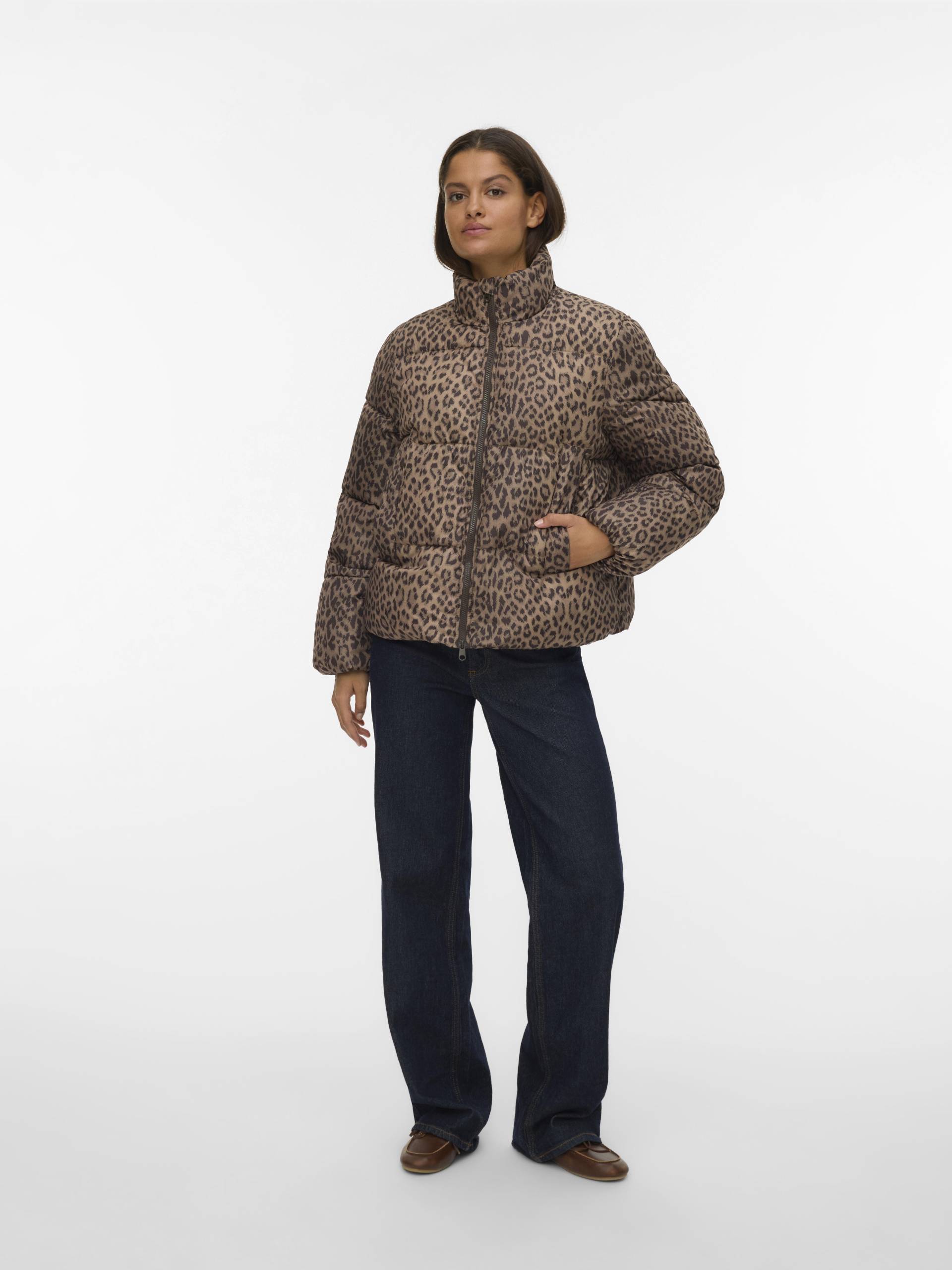 VERO MODA - VMPARDA AOP JACKET NOOS silver mink - Gr. - S von VERO MODA