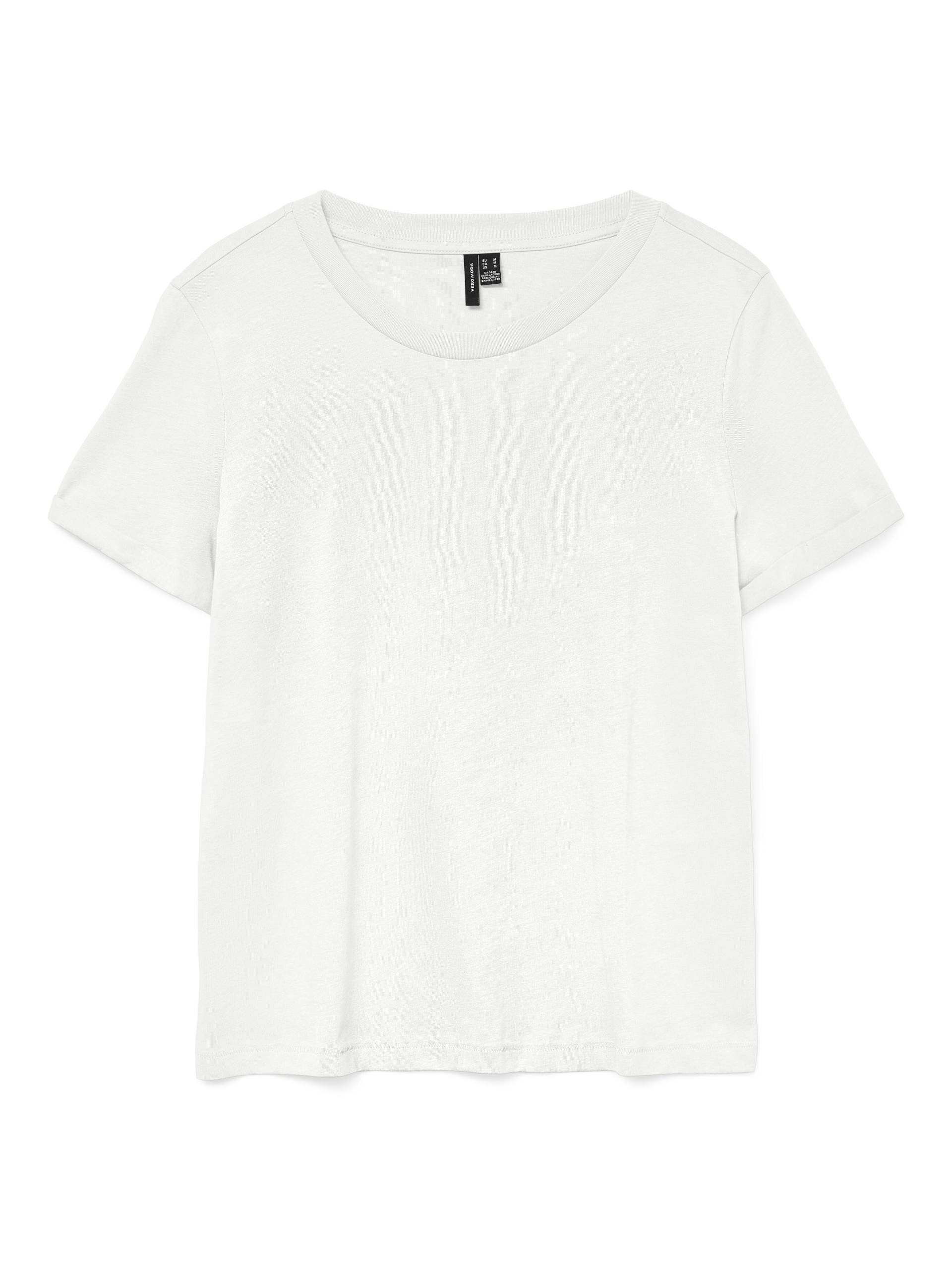 VERO MODA - VMPAULA S/S T-SHIRT NOOS bright white - Gr. - XS von VERO MODA