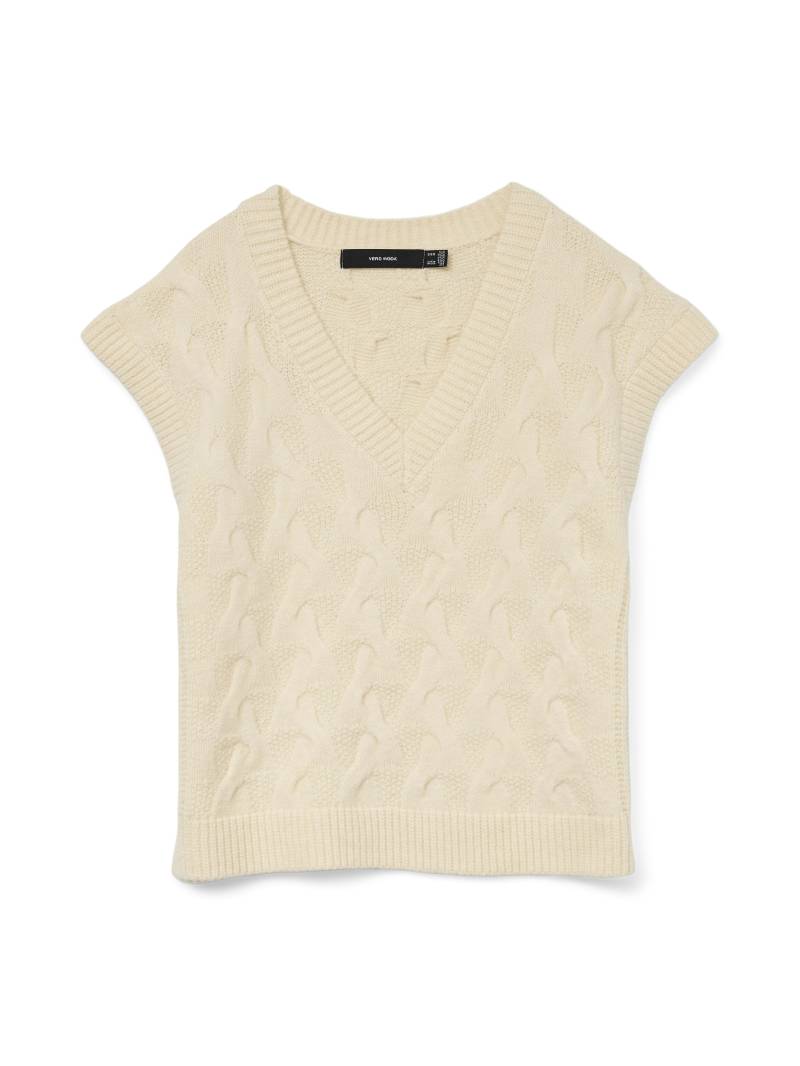 VERO MODA - VMPIPER SL V-NECK VEST BOO birch - Gr. - M von VERO MODA