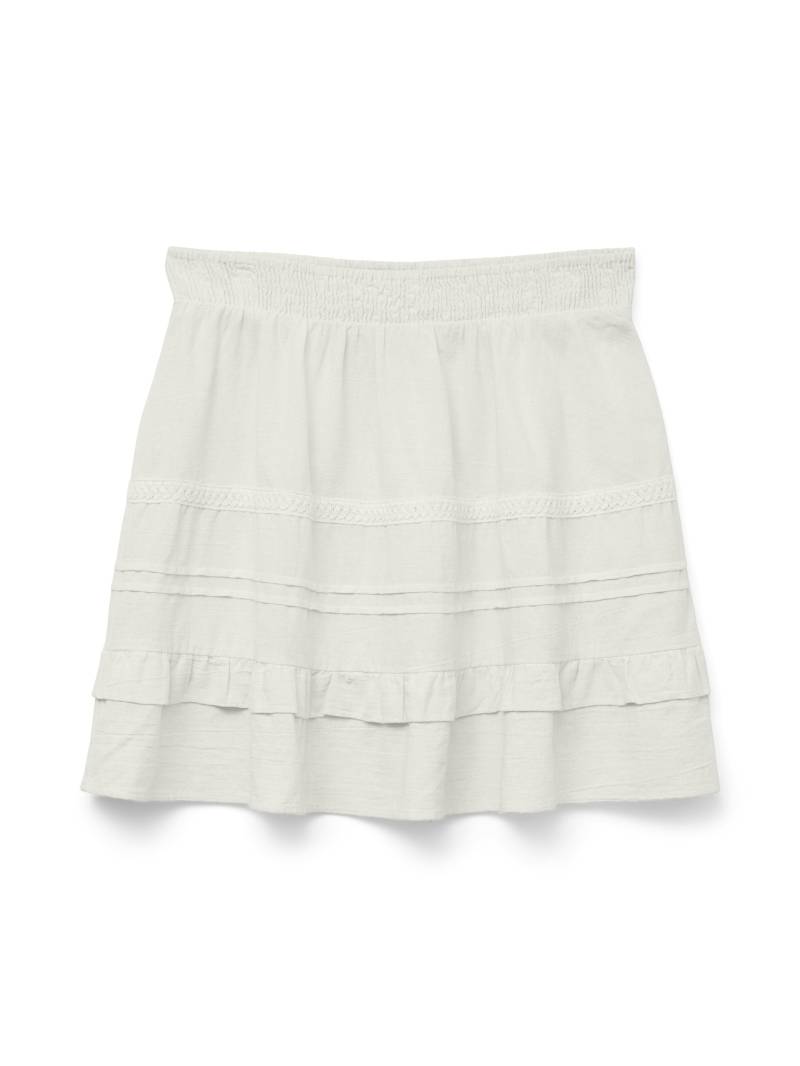 VERO MODA - VMPRETTY SHORT SKIRT WVN NOOS snow white - Gr. - S von VERO MODA