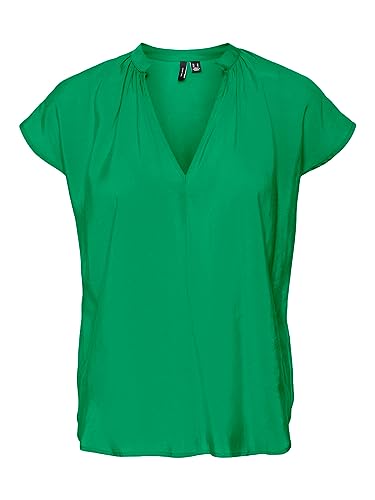 VERO MODA VMQUEENY V-Neck C/S TOP WVN GA von VERO MODA