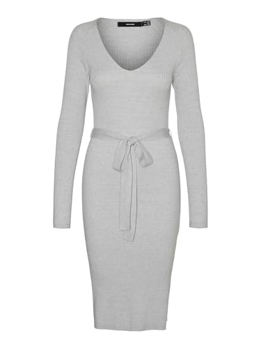 VERO MODA VMSABA Rib LS V-Neck Belt Dress GA NOOS VERO MODA VMSABA Rib LS V-Neck Belt Dress GA NOOS von VERO MODA