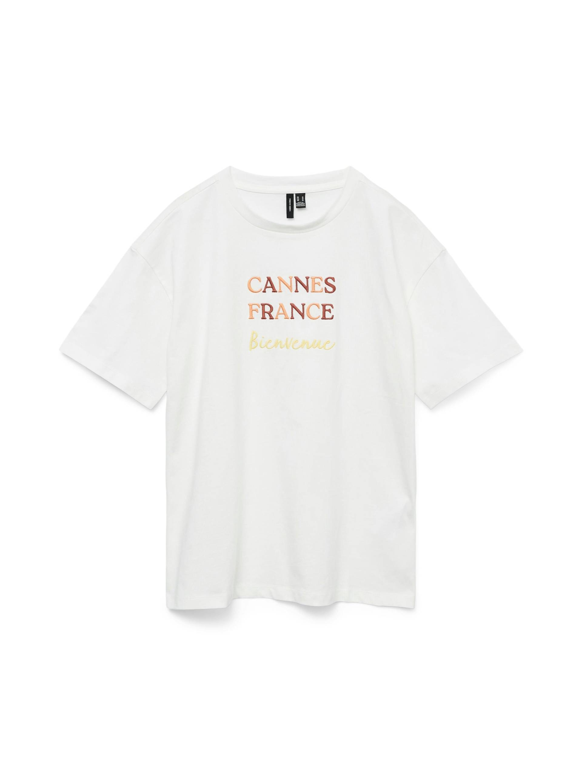 VERO MODA - VMSARA MIA SS TOP BOX JRS GA snow white - Gr. - M von VERO MODA