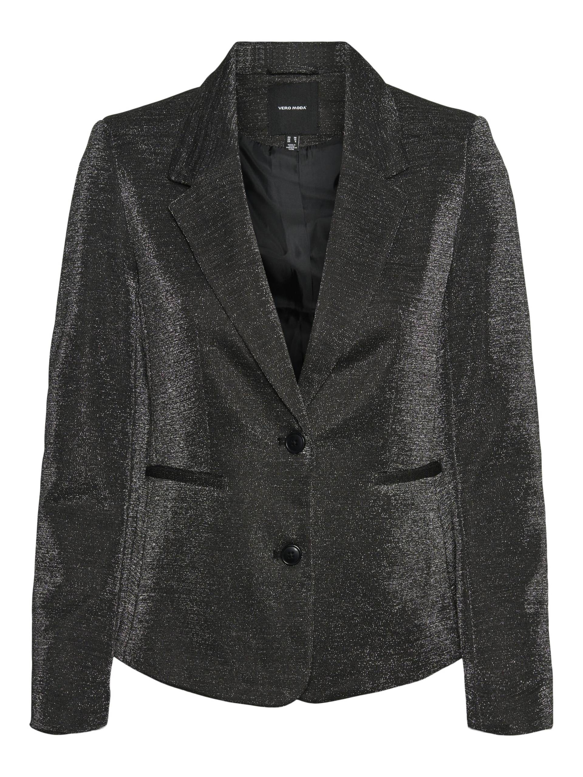 VERO MODA - VMSHALI LS FITTED SHINY BLAZER black - Gr. - 36 von VERO MODA