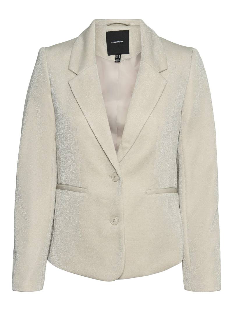 VERO MODA - VMSHALI LS FITTED SHINY BLAZER pumice stone - Gr. - 42 von VERO MODA