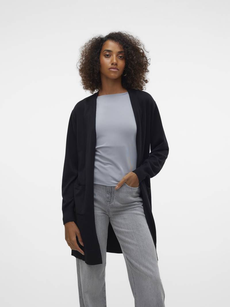 VERO MODA - VMSILJE LS OPEN CARDIGAN GA NOOS black - Gr. - M von VERO MODA