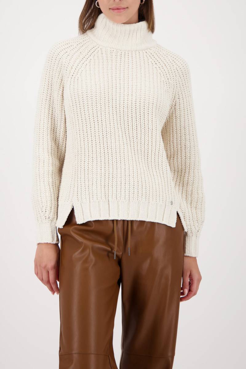 monari - Strickpullover mit Stehkragen almond - Gr. - 36 von monari