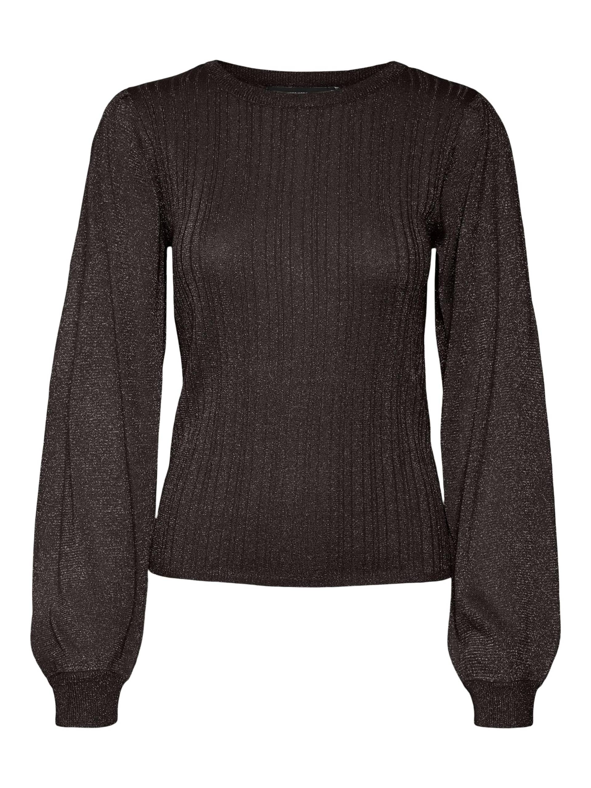 VERO MODA - VMTALIA LS O-NECK PULLOVER chocolate torte - Gr. - L von VERO MODA