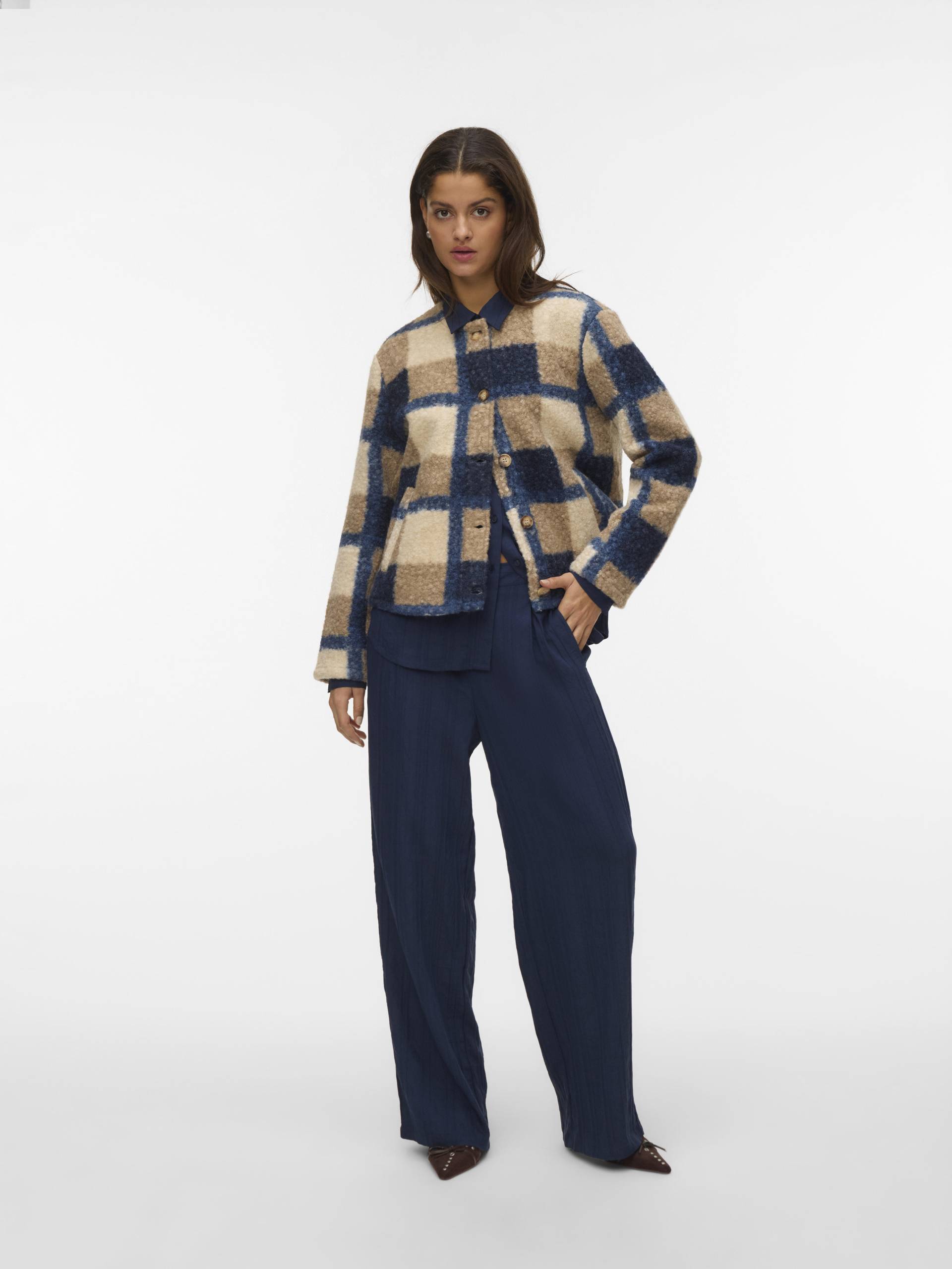 VERO MODA - VMTARA SHORT JACKET GA BOO dark denim - Gr. - L von VERO MODA