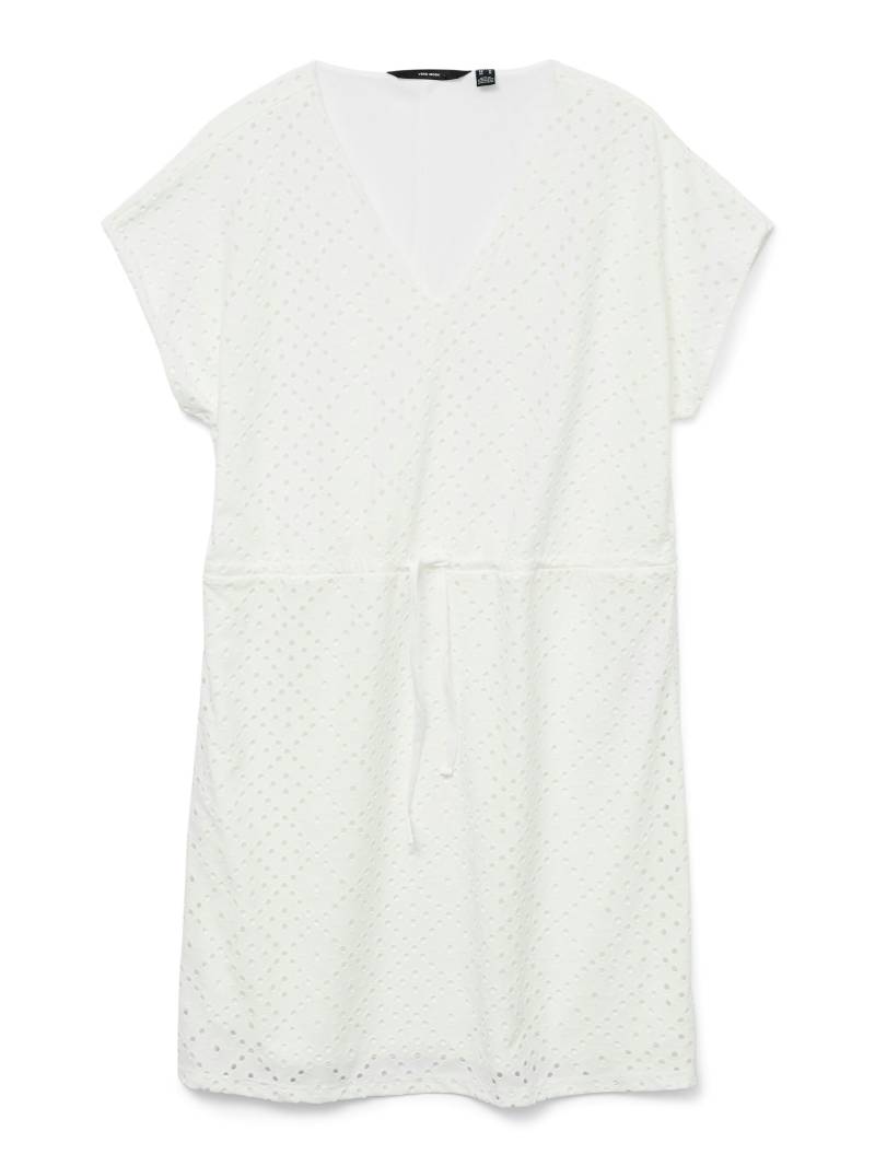 VERO MODA - VMTASSA SS SHORT DRESS JRS NOOS snow white - Gr. - XL von VERO MODA
