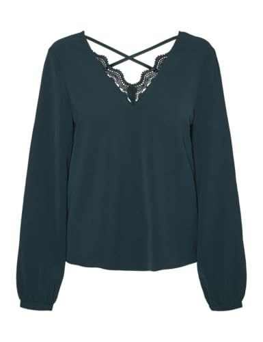 VERO MODA VMTHEA L/S V-Neck TOP WVN BTQ GA von VERO MODA