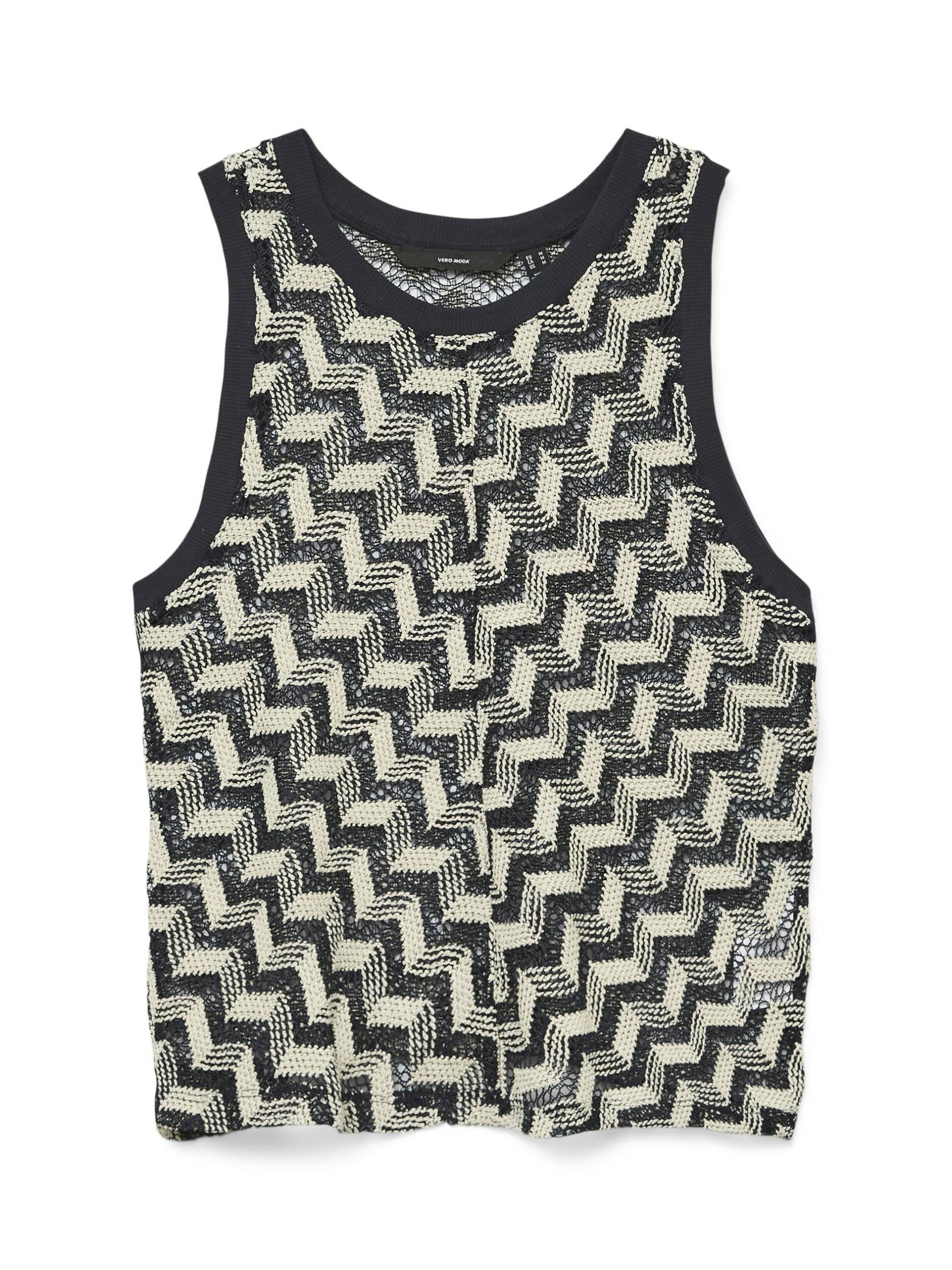 VERO MODA - VMTIKKA SL CROCHET TOP JRS GA navy blazer - Gr. - L von VERO MODA