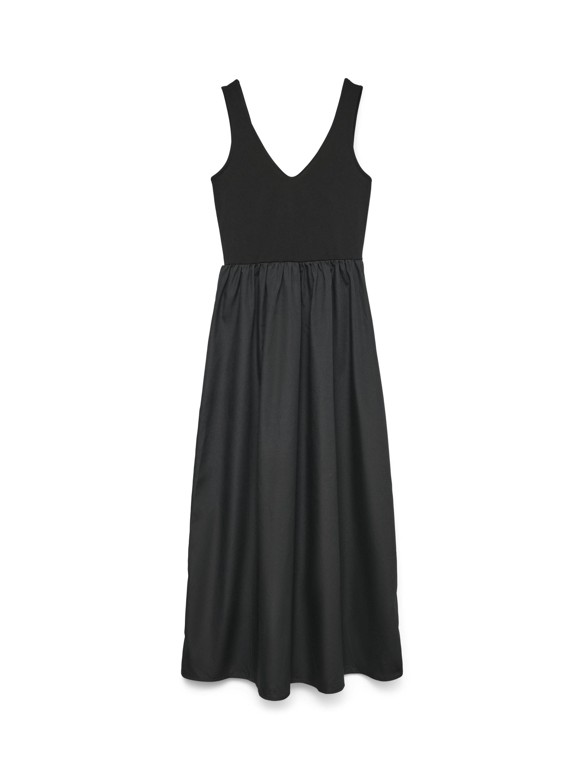 VERO MODA - VMVALLY SL LONG BOW DRESS JRS NOOS black - Gr. - XS von VERO MODA