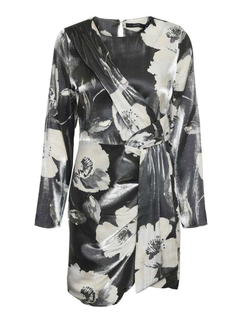 VERO MODA - VMVIPPI LS SHORT DRESS PA WVN GA black - Gr. - XS von VERO MODA