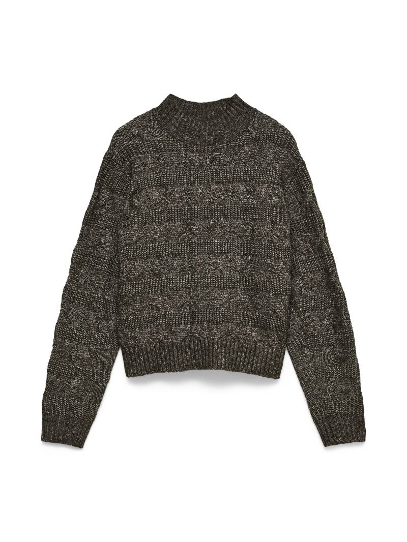 VERO MODA - VMVIRGO LS HIGHNECK PULLOVER BF chocolate torte - Gr. - S von VERO MODA