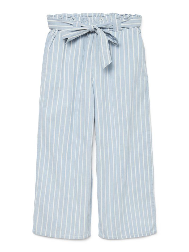 VERO MODA - VMXENIA HR CHAMBRAY PAPERBAG CULOTTE light blue denim - Gr. - XS von VERO MODA