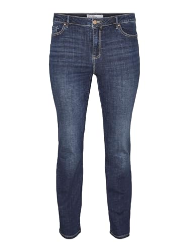 VERO Moda Damen Vmcflash Mr STR JNS Li3300 Ga Cur Noos Jeans, Blau, 48W / 32L EU von VERO MODA